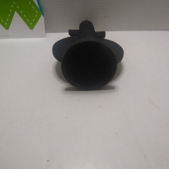 Candle Holder, Retro Bubble Black 8 3/4"x 5 1/4" - Picture 4 of 4